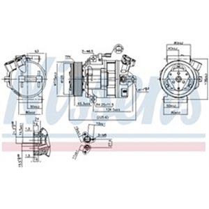 NISSENS 890138 - Air-conditioning compressor fits: NISSAN PRIMASTAR; OPEL VIVARO A; RENAULT ESPACE IV, LAGUNA II, TRAFIC II, VEL