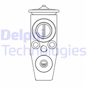 DELPHI CB1011V - Air conditioning valve fits: FORD TOURNEO CONNECT V408 NADWOZIE WIELKO, TRANSIT, TRANSIT CONNECT, TRANSIT CONNE