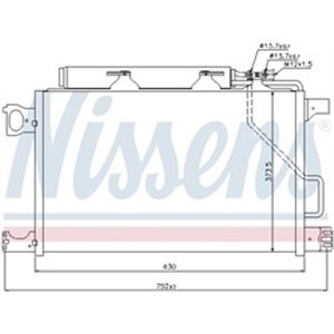 NISSENS 94794 - A/C condenser (with dryer) fits: MERCEDES C (CL203), C T-MODEL (S203), C (W203), CLK (A209), CLK (C209) 1.8-5.5 