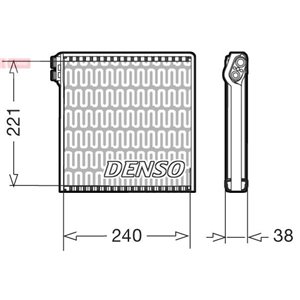 DEV09102 Förångare, luftkonditionering DENSO - Top1autovaruosad