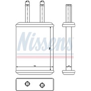 77524 Heat Exchanger, interior heating NISSENS - Top1autovaruosad