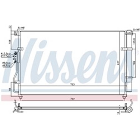 940629 Condenser, air conditioning NISSENS