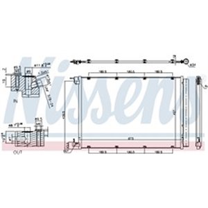 NISSENS 940432 - A C condenser fits  MERC - Top1autovaruosad