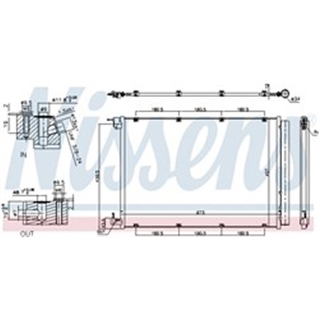 940432 Kondensaator,kliimaseade NISSENS