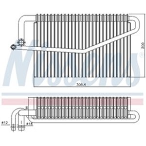 92346 Evaporator, air conditioning NISSENS - Top1autovaruosad