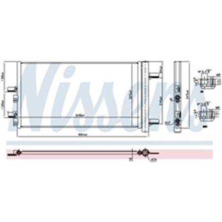 941049 Condenser, air conditioning NISSENS