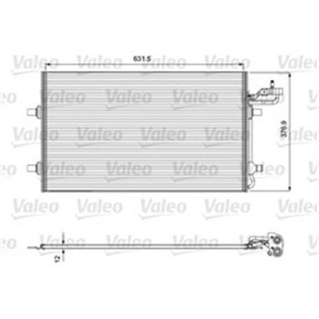 814323 Condenser, air conditioning VALEO