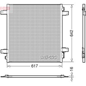 DENSO DCN46027 - A/C condenser (with dryer) fits: NISSAN PATROL VI 5.6 04.10-