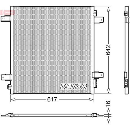 DENSO DCN46027 - A/C kondensor (med torktumlare) passar: NISSAN PATROL VI 5.6 04.10-