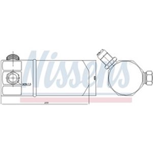 NISSENS 95117 - Air conditioning drier fits: AUDI 100 C4, A6 C4, V8 1.8-4.2 10.88-12.97