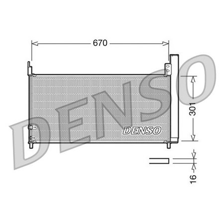 DCN50037 Kondensor, luftkonditionering DENSO