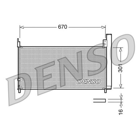DENSO DCN50037 - A/C condenser (with dryer) fits: LEXUS CT TOYOTA AURIS, PRIUS, PRIUS PLUS 1.8H 06.08-