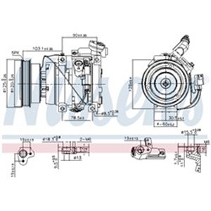 89576 Компрессор, кондиционер NISSENS - Top1autovaruosad