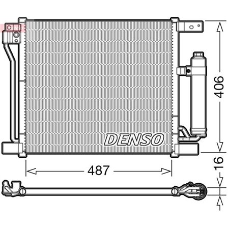 DENSO DCN46021 - A/C kondensor (med torktumlare) passar: NISSAN JUKE 1.5D/1.6 06.10-