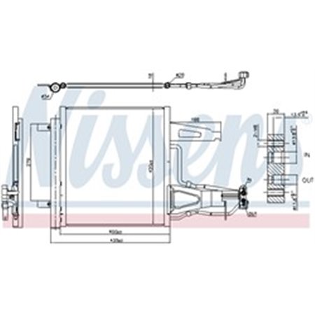 941136 Конденсатор, кондиционер NISSENS