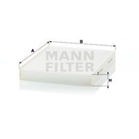 MANN-FILTER CU 26 001 - Cabin filter fits: HYUNDAI IX55 3.0D/3.8 09.08-