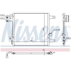 NISSENS 940441 - A/C condenser fits: JEEP WRANGLER III 2.8D/3.6/3.8 04.07-