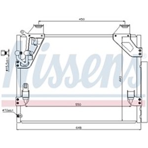 NISSENS 940082 - A C condenser  with drye - Top1autovaruosad