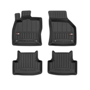 FROGUM FRG 3D407060 - Rubber mats proLine 3D (front/rear, rubber / tpe, set, 4 pcs, colour black) fits: SEAT LEON, LEON SC, LEON