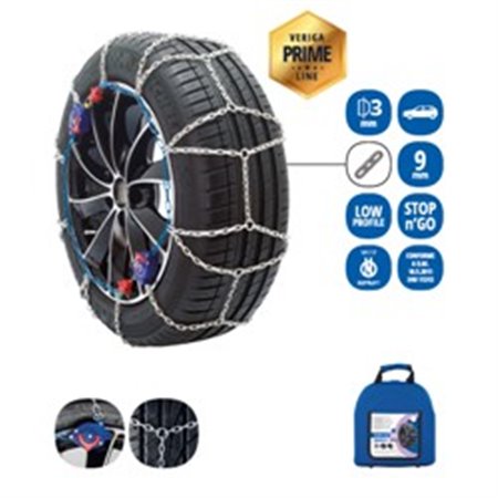 VERIGA STOP&GO 9-140 - Snow chains passenger cars VERIGA, o-NORM certificate ((PL) cert. austriacki VR5117) 215/80R16 225/55R19