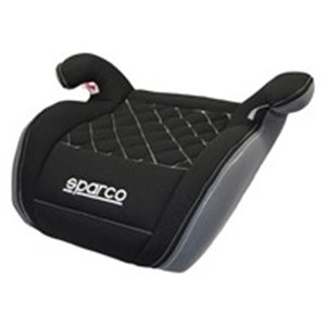 SPARCO SPRO 100KBK PIK - Car seat ECE R44/04 (15-36 kg.), Black/Grey, plastic / polyester / quilted, safety seat belts