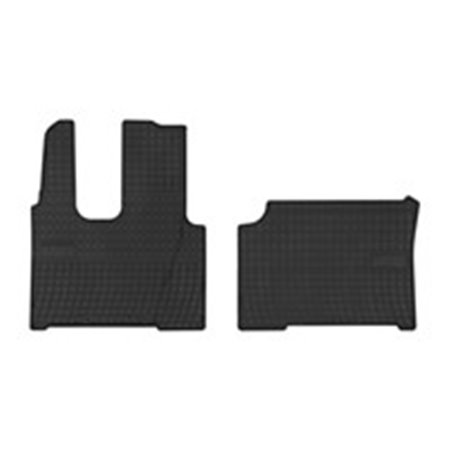 MAMMOOTH MMT A040 0078MPIV - Rubber mats BASIC (rubber, 2 pcs, colour black) fits: MERCEDES ACTROS MP4 / MP5 07.11-