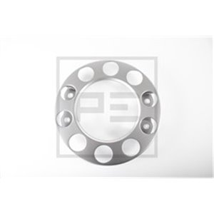 017.202-20 Wheel cap, material: steel,, silver, number of holes: 10, diamete