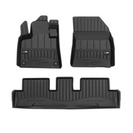 FROGUM FRG 3D408159 - Rubber mats proLine 3D (rubber / tpe, set, 3 pcs, colour black) fits: CITROEN C4 GRAND PICASSO II, C4 PICA