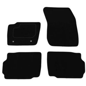 MMT A041 FOR257 PRM 01 Velour mats (front/rear, velours, set, 4 pcs, colour black) fits: