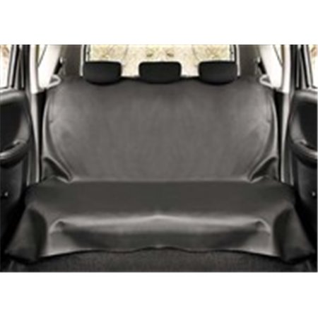 A universal rear seat cover, made of durable synthetic leather. It perfectly protects the seats from soiling and damage when tra