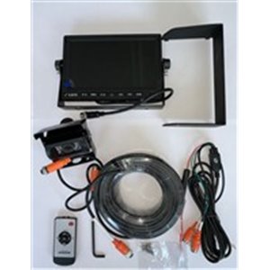 ASPOCK ALC-500130 - Reversing camera/monitor set, display: 7 inch, power supply: 12/24V (kit contains: camera, colour display, w