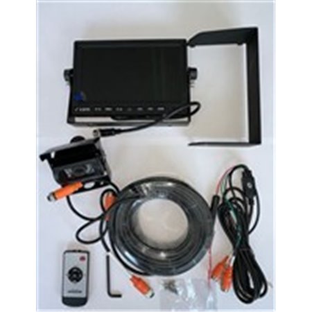 ASPOCK ALC-500130 - Backkamera/monitorset, display: 7 tum, strömförsörjning: 12/24V (satsen innehåller: kamera, färgdisplay, w