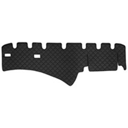 F-CORE FD01 BLACK Dashboard mat black, ECO leather quilted, ECO LEATHER Q fits: SCA