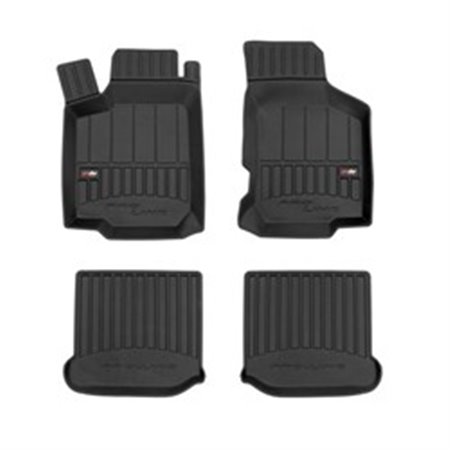 FROGUM FRG 3D408142 - Rubber mats proLine 3D (rubber / tpe, set, 4 pcs, colour black) fits: SEAT LEON, TOLEDO II SKODA OCTAVIA 