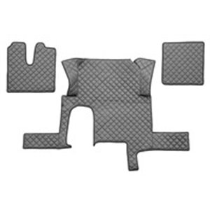F-CORE FL29 GREY - Floor mat F-CORE, on the whole floor, one drawer, quantity per set 3 szt. (material - eco-leather quilted, co