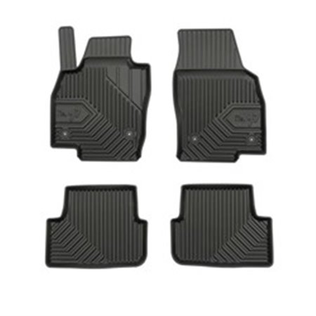 FROGUM FRG77407589 - Rubber mats No. 77 (front/rear, ultraflex dp, set, 4 pcs, colour black) fits: SEAT ARONA, IBIZA IV, IBIZA I
