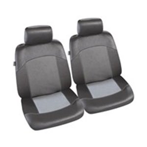 MMT A048 227790 Cover front seats/Headrest covers 1/2 (eco leather / suede, black