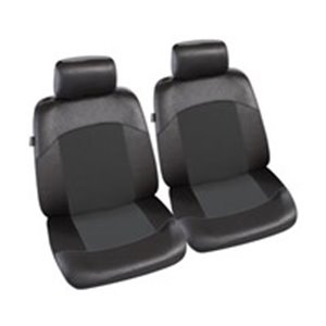 MMT A048 227770 Cover front seats/Headrest covers 1/2 (eco leather / suede, black