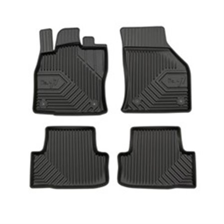 FROGUM FRG 77407053 - Rubber mats No. 77 (front/rear, ultraflex dp, set, 4 pcs, colour black) fits: SKODA KAROQ 07.17-