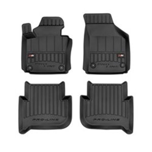 FROGUM FRG 3D407183 - Rubber mats proLine 3D (rubber / tpe, set, 4 pcs, colour black) fits: VW TOURAN 02.03-05.10 Minivan