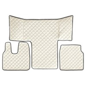 F-CORE FL41 CHAMP - Floor mat F-CORE, cab L, on the whole floor, XL cabin, quantity per set 3 szt. (material - eco-leather quilt