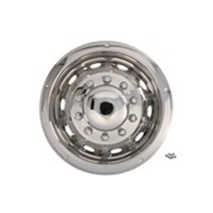 CLAMP CL22.5HR-COV LX - Wheel cap rear, material: stainless steel,, rim diameter: 22,5inch, hollow (with covers)