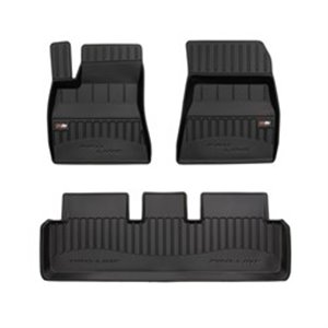 FROGUM FRG 3D408593 - Rubber mats proLine 3D (rubber / tpe, set, 3 pcs, colour black) fits: TESLA MODEL 3 01.17- Hatchback