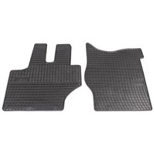 MAMMOOTH MMT A040 600781 - Rubber mats BASIC (rubber, 2 pcs, colour black) fits: MERCEDES LK/LN2 01.84-12.98