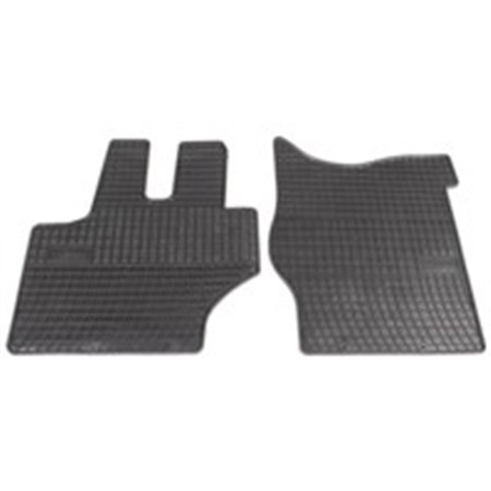 MAMMOOTH MMT A040 600781 - Rubber mats BASIC (rubber, 2 pcs, colour black) fits: MERCEDES LK/LN2 01.84-12.98