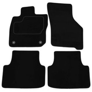 MAMMOOTH MMT A041 SET175 PRM 01 - Velour mats (front/rear, velours, set, 4 pcs, colour black) fits: SEAT LEON, LEON SPORTSTOURER
