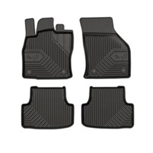 FROGUM FRG 77407060 - Rubber mats No. 77 (front/rear, ultraflex dp, set, 4 pcs, colour black) fits: SEAT LEON, LEON SC, LEON ST 