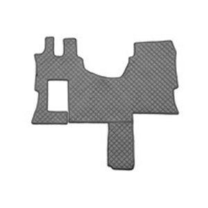 F-CORE FL33 GREY - Floor mat F-CORE, cab SOLO STAR, on the whole floor, quantity per set 1 szt. (material - eco-leather quilted,