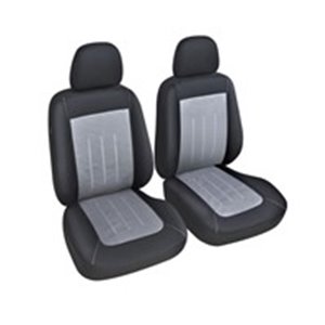 MAMMOOTH MMT A048 231430 - Cover seats T1 (polyester, black/grey, front, front seats, 2 headrest covers + 2 support covers + 2 s