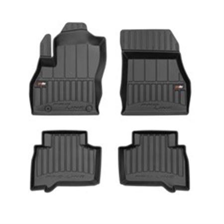 FROGUM FRG 3D409477 - Gummimattor proLine 3D (gummi / tpe, set, 4 st, färg svart) passar: FIAT QUBO 02.08- Hatchback / Liftbac
